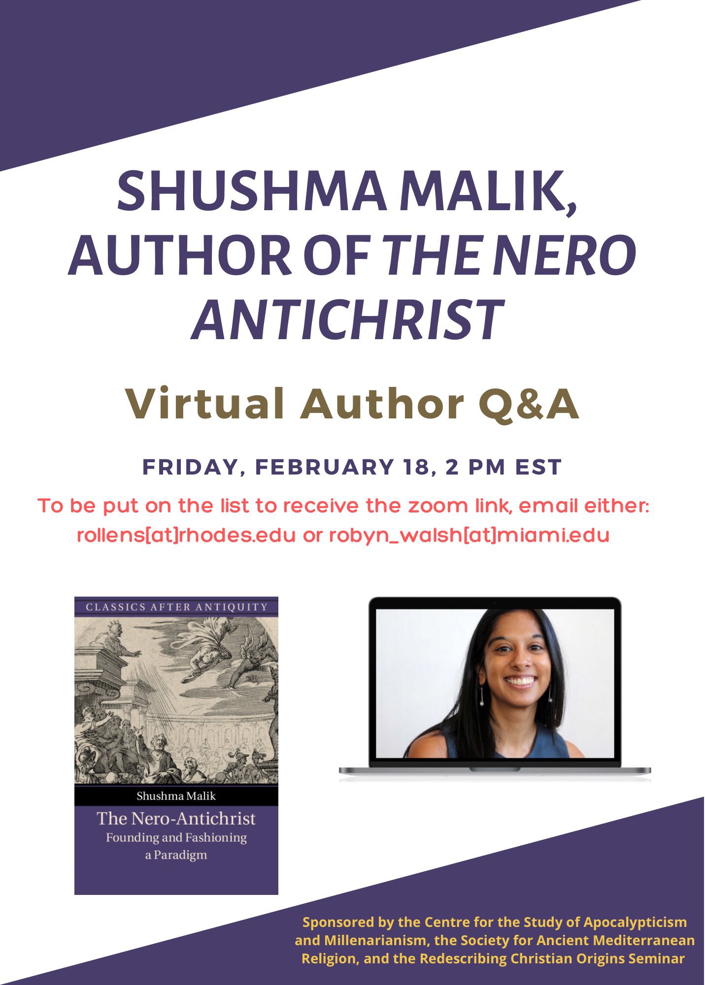 Upcoming: Q&A with Shushma Malik